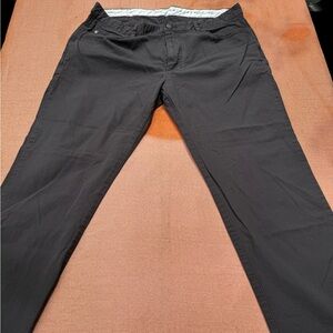 Linksoul 5-Pocket Charcoal Gray Pants Size 38/30 Super Soft Golf Business Casual